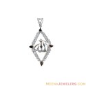 18k Diamond Shape Allah Pendant - Click here to buy online - 579 only..