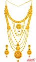 22 Kt Gold Bridal Necklace Set  - Click here to buy online - 15,430 only..