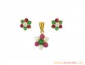 Click here to View - 22K Precious Stone And Pearl Set 