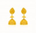 22kt Gold Long Earrings - Click here to buy online - 1,961 only..