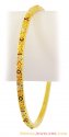 22K Gold Two Tone Bangle (1 Pc) - Click here to buy online - 487 only..