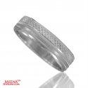 18 Kt White Gold Wedding Band - Click here to buy online - 918 only..