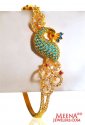 22k Signity Peacock Bangle - Click here to buy online - 1,348 only..