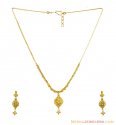 Click here to View - 22K Fancy Filigree Necklace Set  