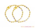 22K 2 Tone Fancy Baby Bracelet - Click here to buy online - 432 only..