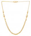 22kt Gold Pearls Chain - Click here to buy online - 1,492 only..