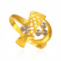 22K Two Tone ladies Ring - Click here to buy online - 392 only..