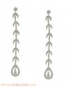 18K Gold Long Earrings - Click here to buy online - 2,101 only..