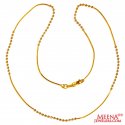 22Kt Gold Fancy Chain - Click here to buy online - 687 only..