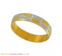 Two Tone Wedding Band (22K) - Click here to buy online - 313 only..