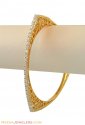 Triangle Shape Diamond Bangle - Click here to buy online - 15,334 only..