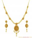 Click here to View - Filigree Fancy Necklace Set 22K 