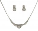 Click here to View - White Gold Necklace Set (22K) 