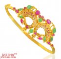 22k Gold Stone Kada  - Click here to buy online - 1,281 only..