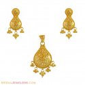 Click here to View - 22K Yellow Gold Pendant Set 