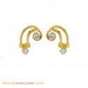 18kt Design Diamond Earrings - Click here to buy online - 780 only..