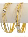 Click here to View - 22K Two Tone Rhodium Bangle (2 Pc) 