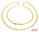 22Kt Yellow Gold Chain  - Click here to buy online - 378 only..