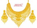 22 Karat Gold Necklace Set - Click here to buy online - 13,646 only..