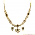 Click here to View - 22k Gold Cz And Color Stone Set 