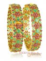 Click here to View - 22Kt Bangles with Precious Stones 