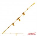 22KT Gold Meenakari Girls Bracelet  - Click here to buy online - 763 only..