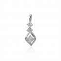 18K White Gold Fancy Pendant - Click here to buy online - 142 only..
