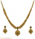 Gold Diamond Necklace Sets - Click here to buy online - 6,774 only..