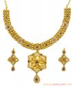 Click here to View - 22K Antique Polki Necklace Set 