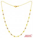 22Kt Gold Fancy Beads Chain - Click here to buy online - 507 only..