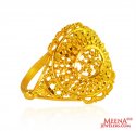 22kt Fancy Gold Ring - Click here to buy online - 390 only..