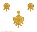 Yellow Gold Pendant Set (22K) - Click here to buy online - 876 only..