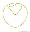 Foxtail Chain (20 inches) 22K Gold 