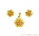 Click here to View - 22K Indian Gold Pendent Set 