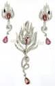 Fancy Diamond Pendant Set - Click here to buy online - 3,417 only..