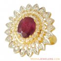 Click here to View - 22k Gold Stones Ladies Ring 