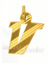 Click here to View - 22Kt Initial ( V) Pendant 