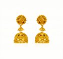 22 kt Gold Jumki Earrings - Click here to buy online - 1,925 only..