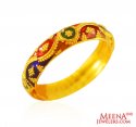 22Kt Gold Meenakari Ring  - Click here to buy online - 478 only..