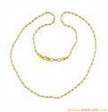 22K Rice Ball Gold Chain - Click here to buy online - 687 only..