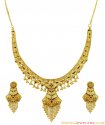 22K Fancy Meenakari Necklace Set - Click here to buy online - 3,236 only..