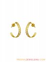 Click here to View - 22k Fashionable Gold Hoop Earrings  