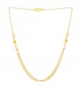 22KT Gold Three Layered Chain - Click here to buy online - 1,315 only..