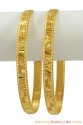 22k Yellow Gold Bangles(2Pcs) - Click here to buy online - 1,497 only..