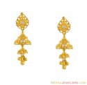 Click here to View - 22k Hanging Earrings With CZ 
