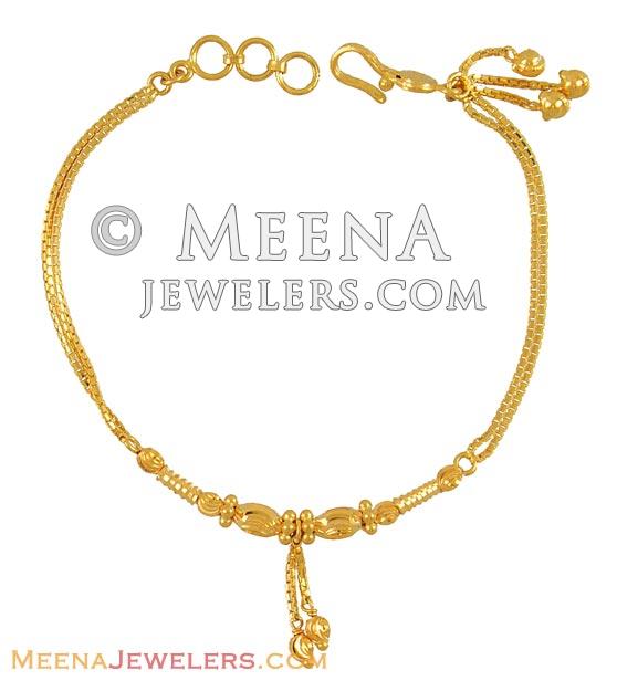 Indian Gold Bracelet (22Kt) BrLa10791 22 karat Gold Bracelet