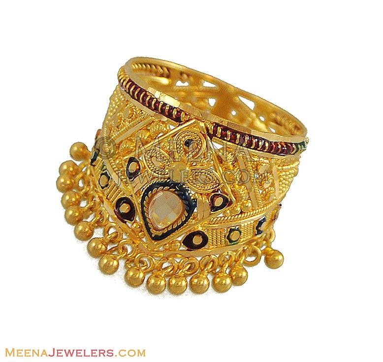 22K Gold Designer Ring RiLg9018