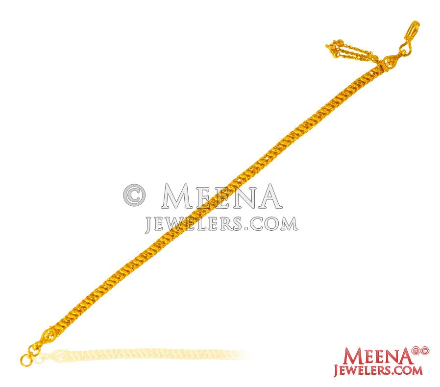 22k Gold Bracelet brla26616 22 Karat Gold Bracelet is designed with