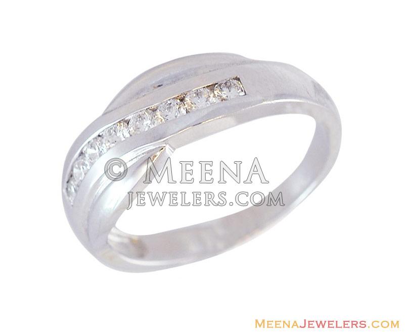 18K Mens Fancy Diamond Ring DiMr13004 18k white gold mens fancy