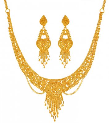 22Karat Gold Light Necklace set ( Light Sets )